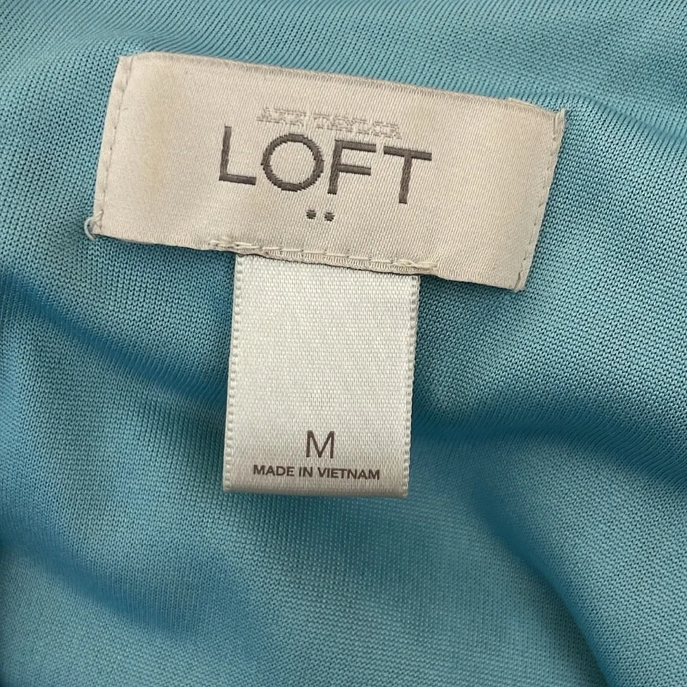 LOFT blue sleeveless dress - Picture 6 of 7